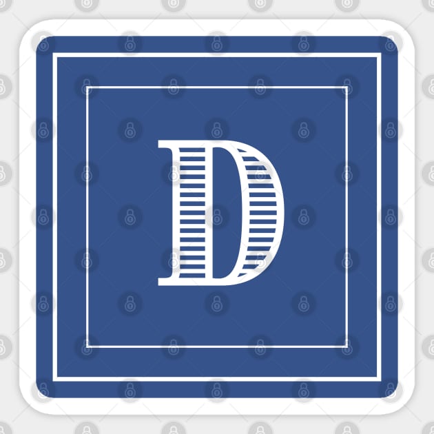 D Monogram Sticker by PSCSCo